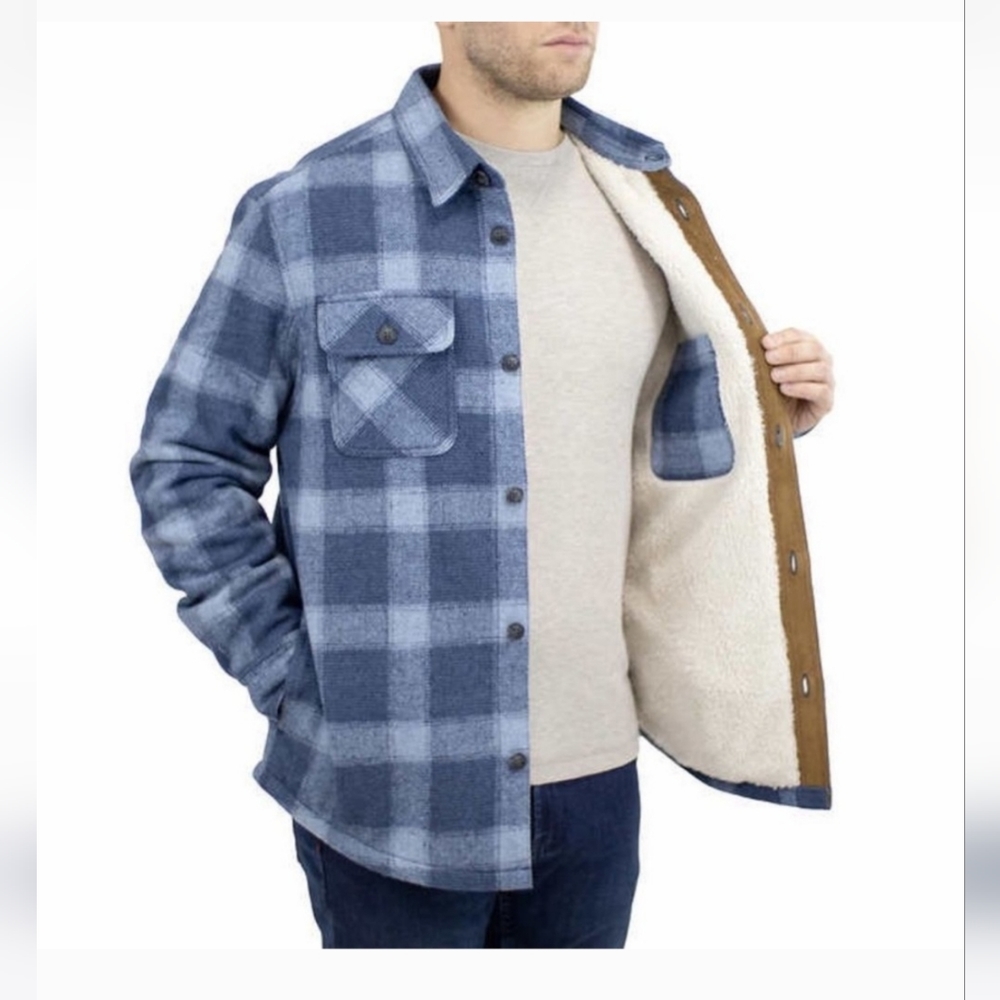 Jachs Mens Wool Blend Shirt Jacket / Shacket